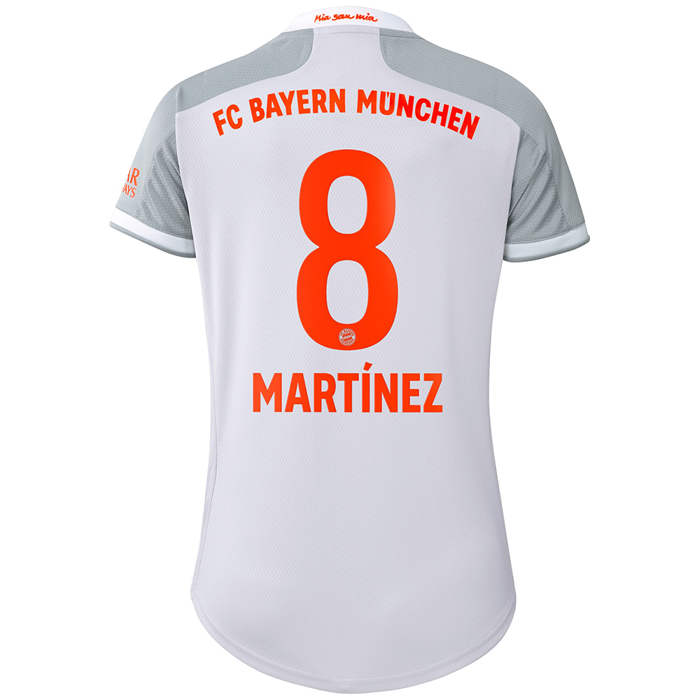 Damen Fußball Javi Martinez #8 Auswärtstrikot Grau Trikot 2020/21 Hemd