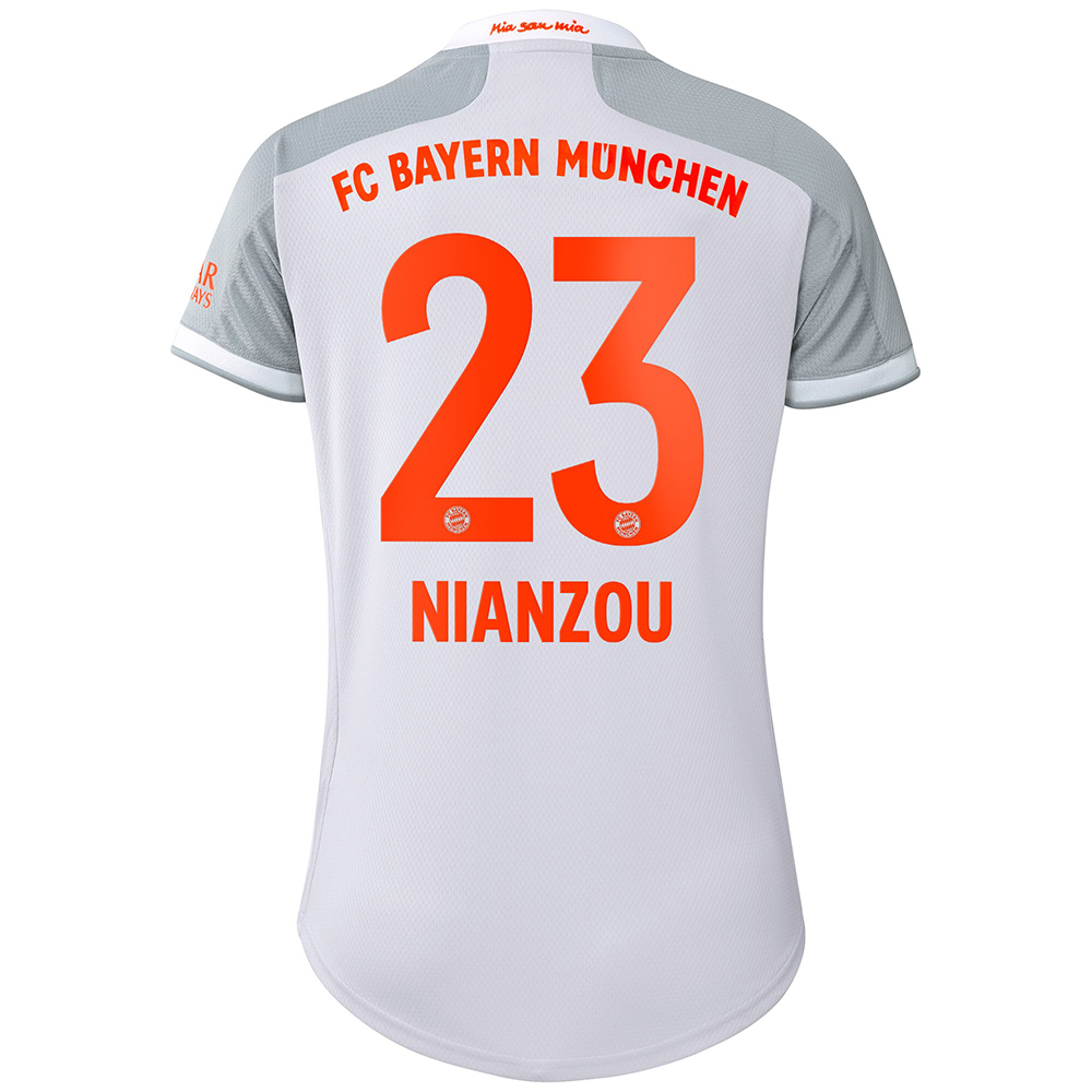Damen Fußball Tanguy Nianzou #23 Auswärtstrikot Grau Trikot 2020/21 Hemd
