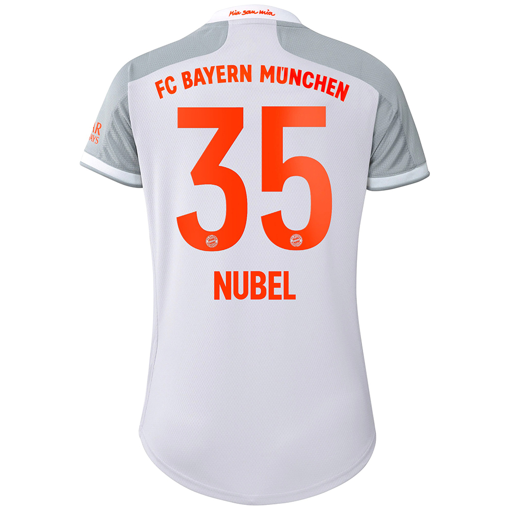 Damen Fußball Alexander Nubel #35 Auswärtstrikot Grau Trikot 2020/21 Hemd