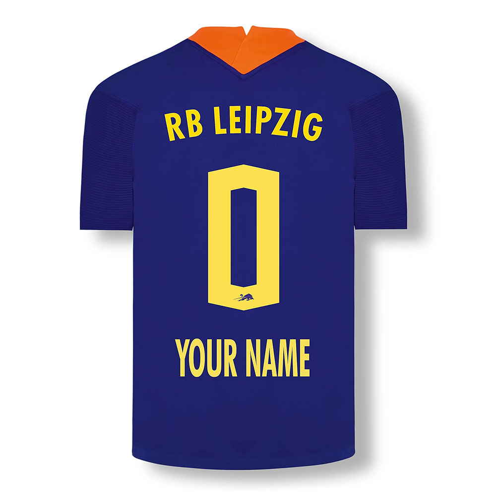 Damen Fußball Dein Name #0 Ausweichtrikot Elektrisches Blau Trikot 2020/21 Hemd
