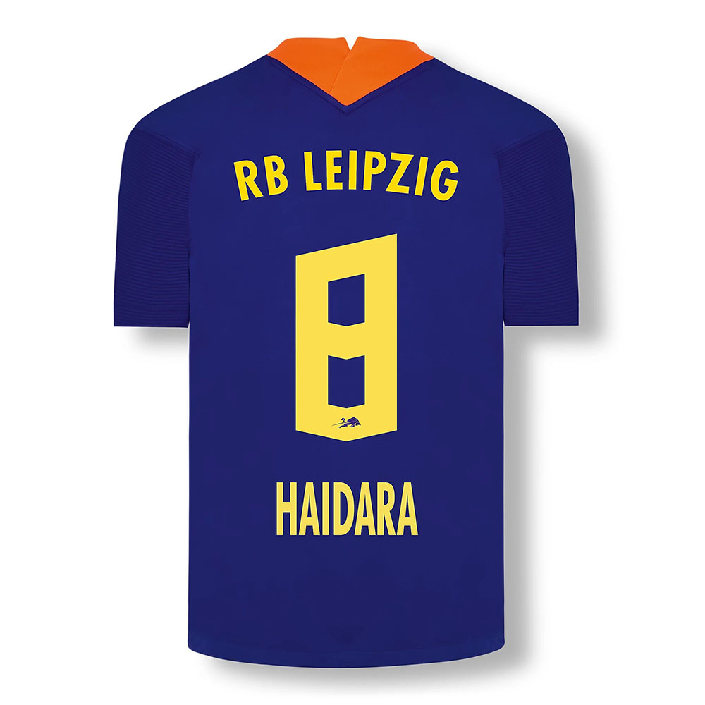 Damen Fußball Amadou Haidara #8 Ausweichtrikot Elektrisches Blau Trikot 2020/21 Hemd