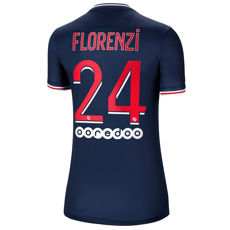 Damen Fußball Alessandro Florenzi #24 Heimtrikot Dunkelheit Trikot 2020/21 Hemd