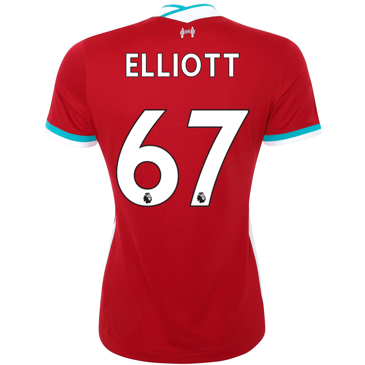 Damen Fußball Harvey Elliott #67 Heimtrikot Rot Trikot 2020/21 Hemd