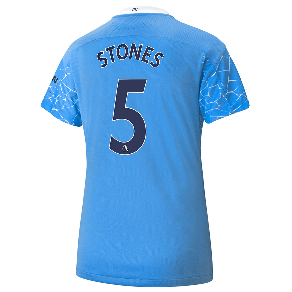 Damen Fußball John Stones #5 Heimtrikot Blau Trikot 2020/21 Hemd