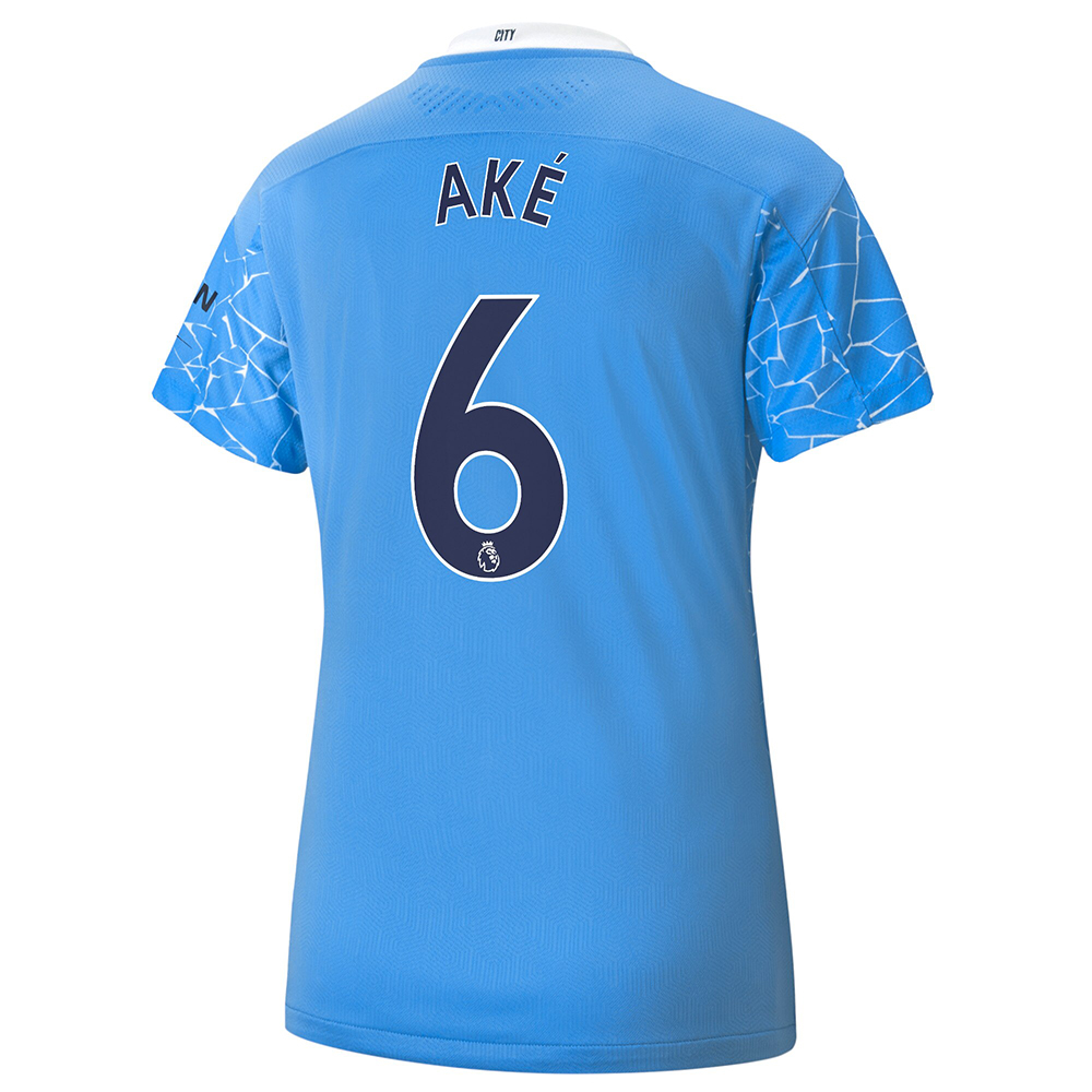 Damen Fußball Nathan Ake #6 Heimtrikot Blau Trikot 2020/21 Hemd