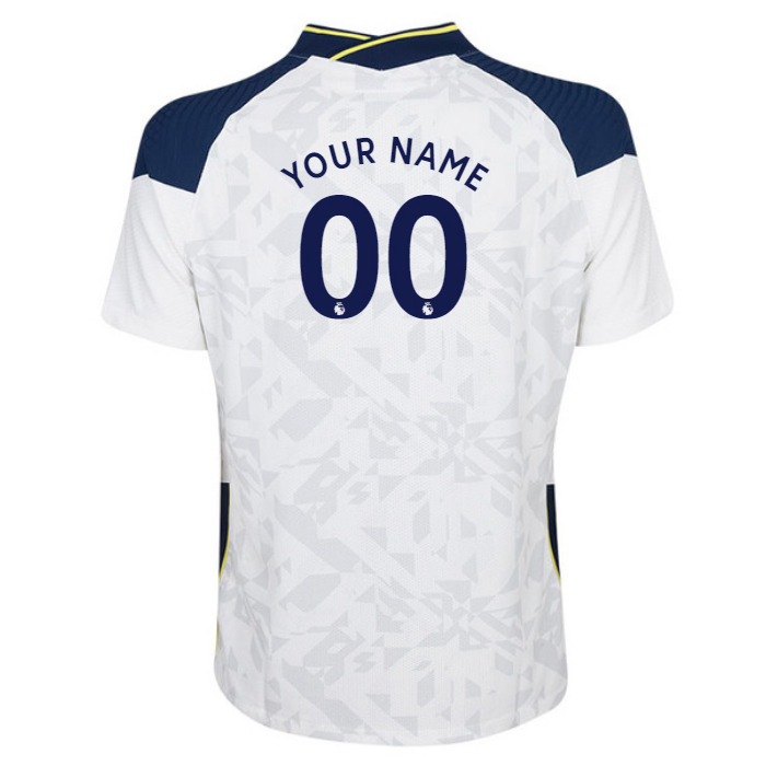 Damen Fußball Dein Name #0 Heimtrikot Weiß Trikot 2020/21 Hemd