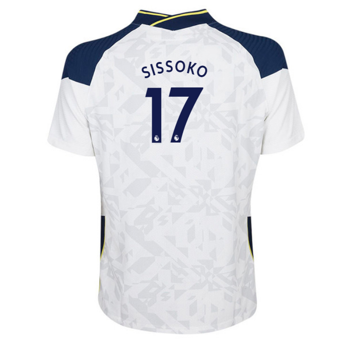 Damen Fußball Moussa Sissoko #17 Heimtrikot Weiß Trikot 2020/21 Hemd