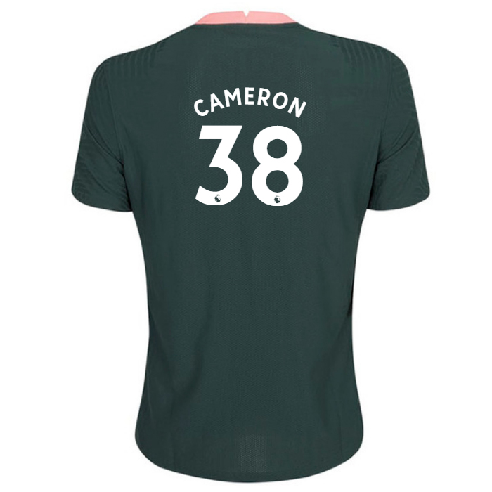 Damen Fußball Cameron Carter-Vickers #38 Auswärtstrikot Dunkelgrün Trikot 2020/21 Hemd