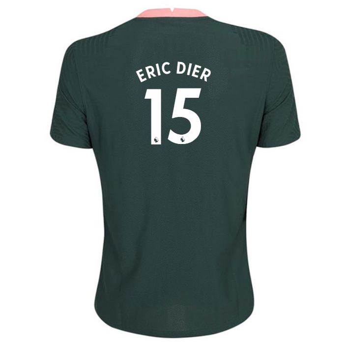 Damen Fußball Eric Dier #15 Auswärtstrikot Dunkelgrün Trikot 2020/21 Hemd