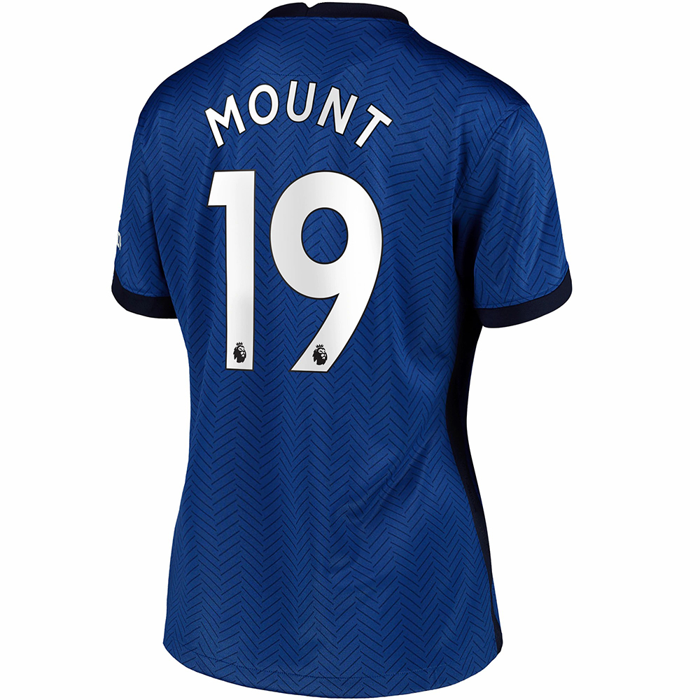 Damen Fußball Mason Mount #19 Heimtrikot Blau Trikot 2020/21 Hemd