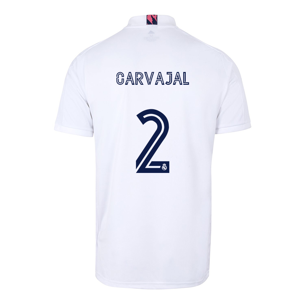 Damen Fußball Daniel Carvajal #2 Heimtrikot Weiß Trikot 2020/21 Hemd