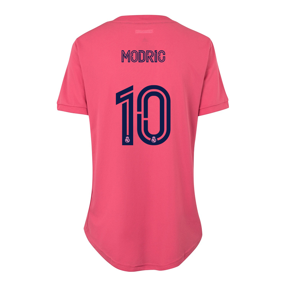Damen Fußball Luka Modric #10 Auswärtstrikot Rosa Trikot 2020/21 Hemd
