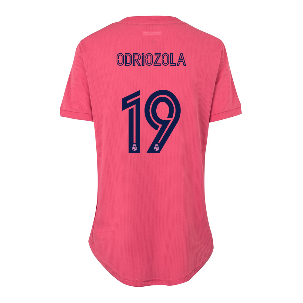 Damen Fußball Alvaro Odriozola #19 Auswärtstrikot Rosa Trikot 2020/21 Hemd