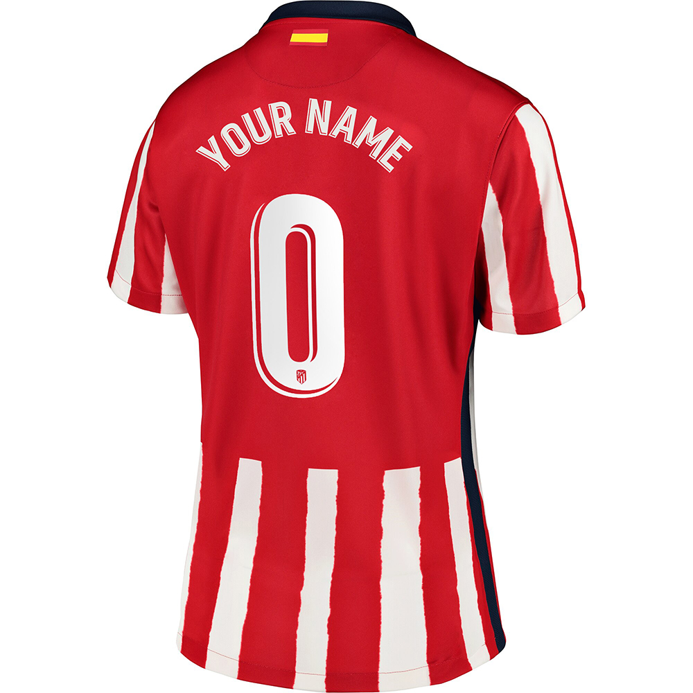 Damen Fußball Dein Name #0 Heimtrikot Rot Trikot 2020/21 Hemd