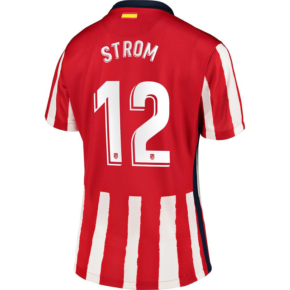 Damen Fußball Kylie Strom #12 Heimtrikot Rot Trikot 2020/21 Hemd