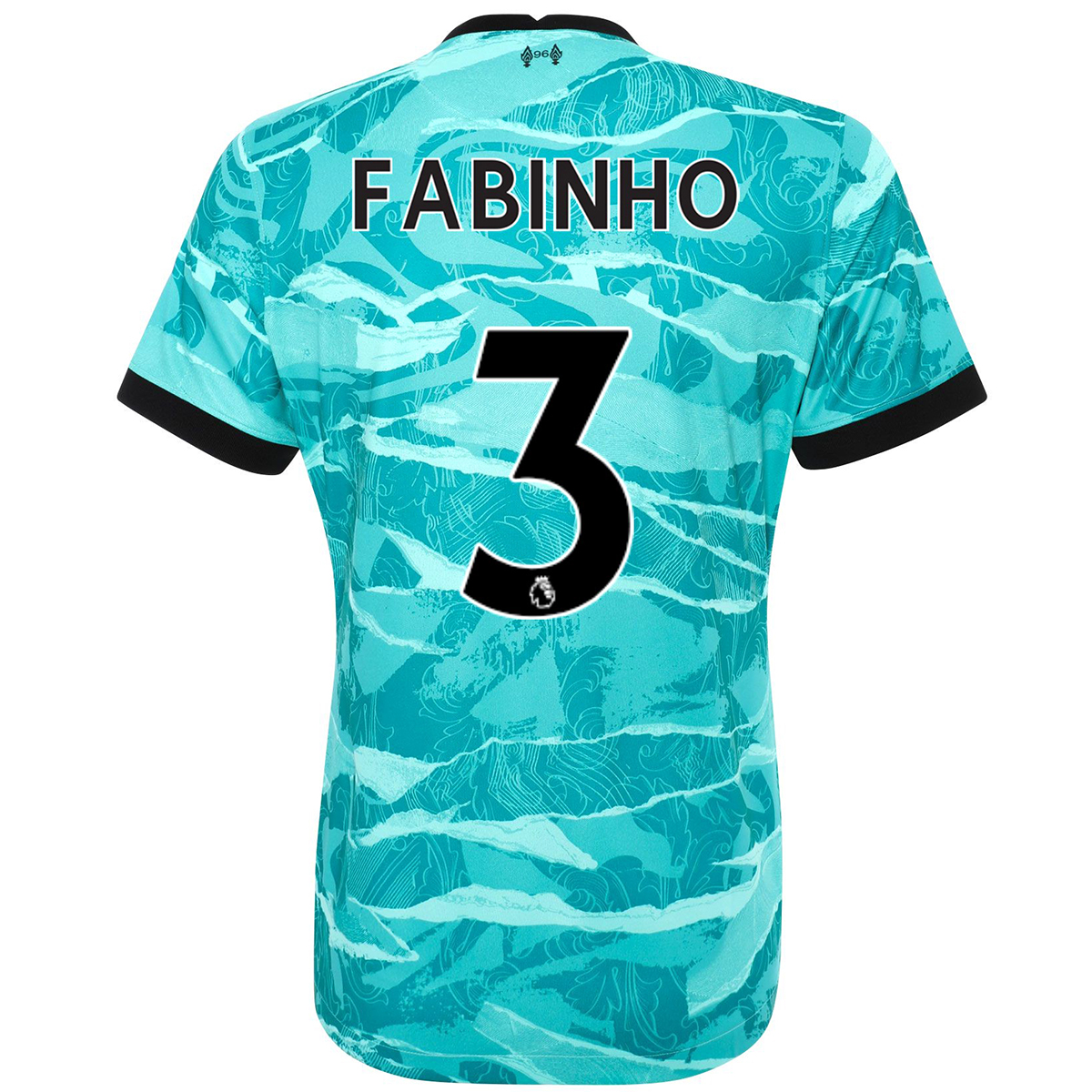 Damen Fußball Fabinho #3 Auswärtstrikot Blau Trikot 2020/21 Hemd