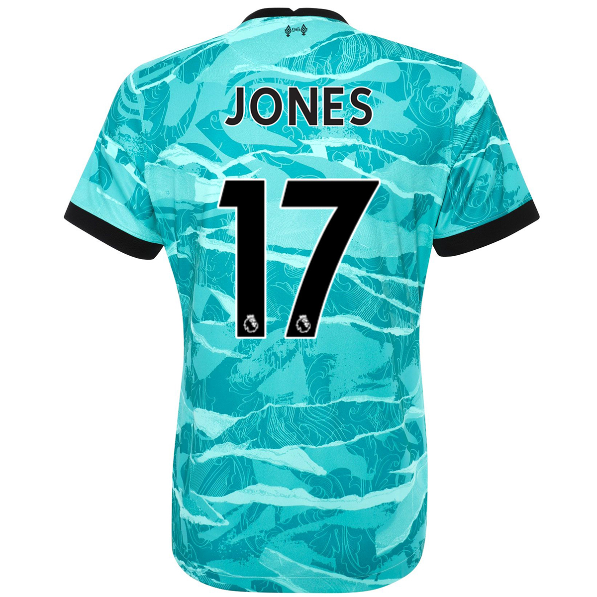 Damen Fußball Curtis Jones #17 Auswärtstrikot Blau Trikot 2020/21 Hemd