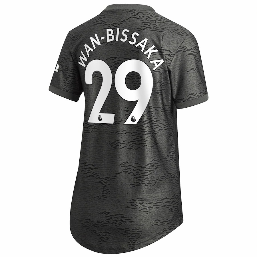 Damen Fußball Aaron Wan-Bissaka #29 Auswärtstrikot Schwarz Trikot 2020/21 Hemd