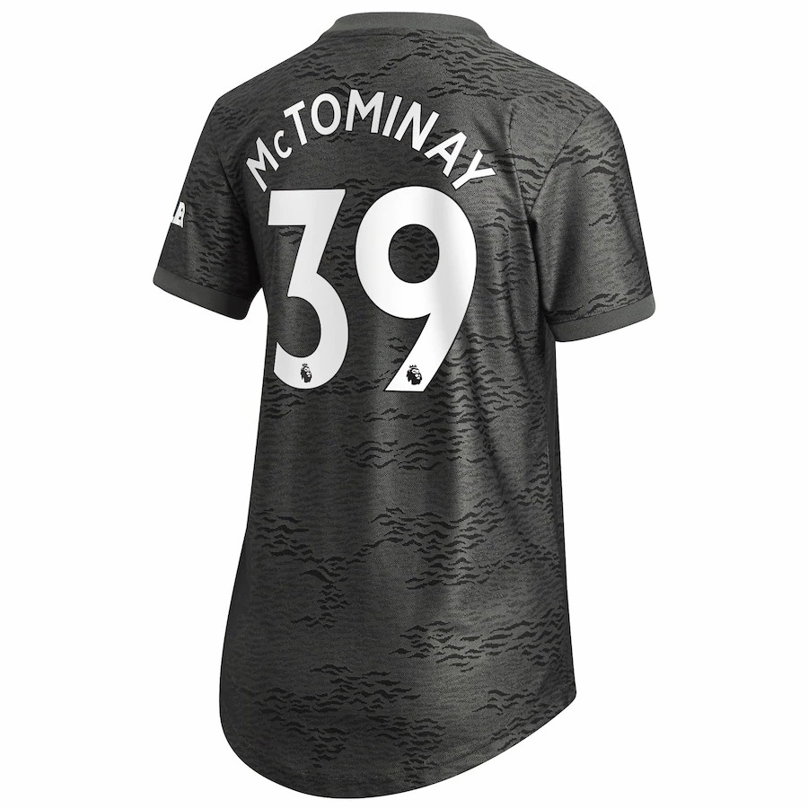 Damen Fußball Scott McTominay #39 Auswärtstrikot Schwarz Trikot 2020/21 Hemd