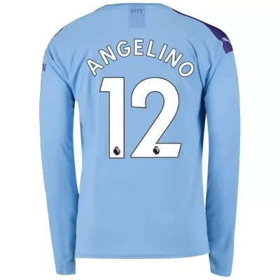 Herren Fußball Angelino 12 Heimtrikot Blau Langarmtrikot 2019/20 Hemd