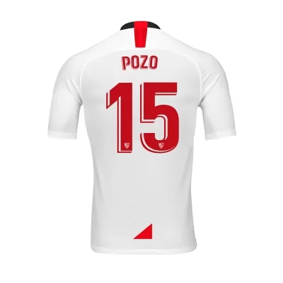 Herren Fußball Alejandro Pozo 15 Heimtrikot Weiß Trikot 2019/20 Hemd