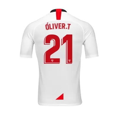 Herren Fußball Oliver Torres 21 Heimtrikot Weiß Trikot 2019/20 Hemd
