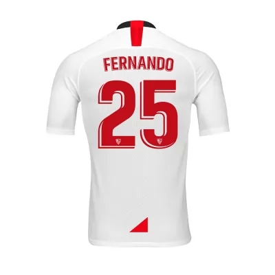 Herren Fußball Fernando 25 Heimtrikot Weiß Trikot 2019/20 Hemd