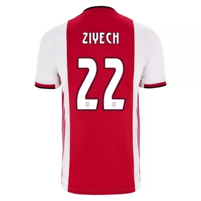 Herren Fußball Hakim Ziyech 22 Heimtrikot Rot-weiss Trikot 2019/20 Hemd