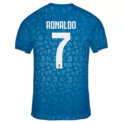 Herren Fußball Cristiano Ronaldo 7 Ausweichtrikot Blau Trikot 2019/20 Hemd