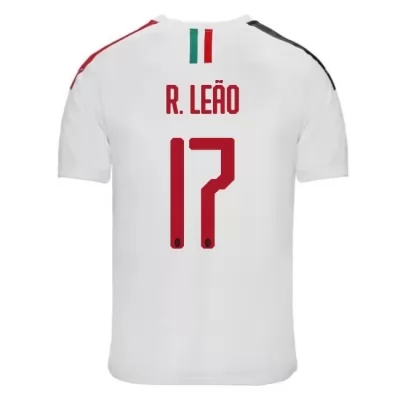 Herren Fußball Rafael Leao 17 Auswärtstrikot Weiß Trikot 2019/20 Hemd