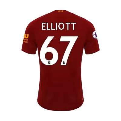 Herren Fußball Harvey Elliott 67 Heimtrikot Rot Trikot 2019/20 Hemd