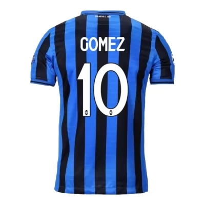 Herren Fußball Papu Gomez 10 Heimtrikot Blau Schwarz Trikot 2019/20 Hemd