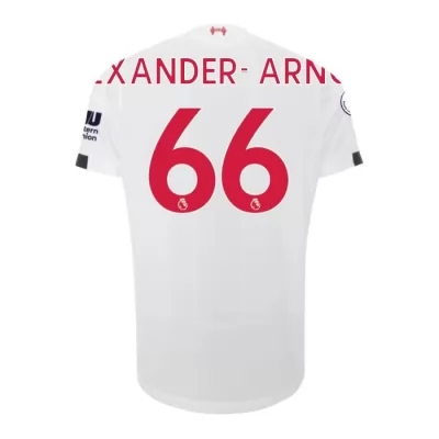 Herren Fußball Trent Alexander-Arnold 66 Auswärtstrikot Weiß Trikot 2019/20 Hemd