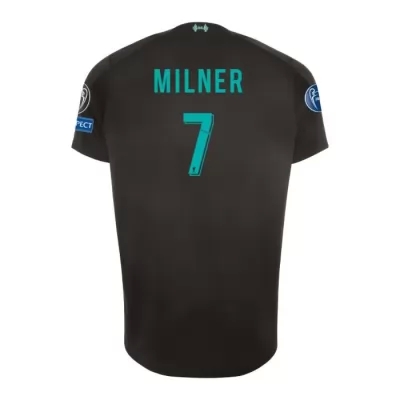 Herren Fußball James Milner 7 Ausweichtrikot Schwarz Trikot 2019/20 Hemd
