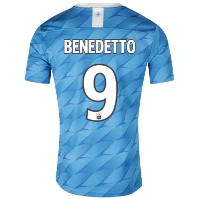 Herren Fußball Dario Benedetto 9 Auswärtstrikot Blau Trikot 2019/20 Hemd