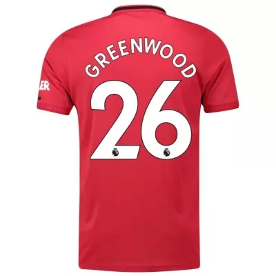 Herren Fußball Mason Greenwood 26 Heimtrikot Rot Trikot 2019/20 Hemd