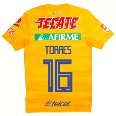Herren Fußball Raul Torres 16 Heimtrikot Gelb Trikot 2019/20 Hemd