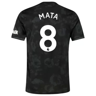 Herren Fußball Juan Mata 8 Ausweichtrikot Schwarz Trikot 2019/20 Hemd