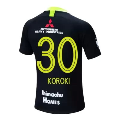 Herren Fußball Shinzo Koroki 30 Auswärtstrikot Schwarz Trikot 2019/20 Hemd
