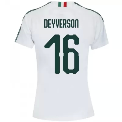 Herren Fußball Deyverson 16 Auswärtstrikot Weiß Trikot 2019/20 Hemd