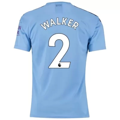 Herren Fußball Kyle Walker 2 Heimtrikot Blau Trikot 2019/20 Hemd