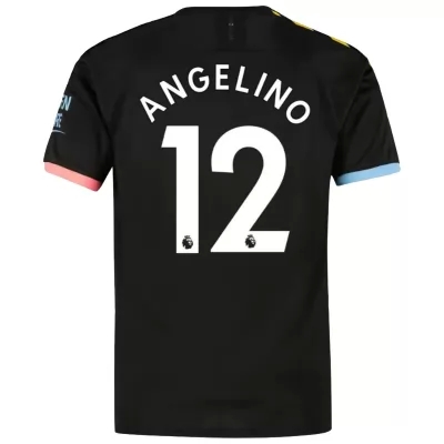 Herren Fußball Angelino 12 Auswärtstrikot Schwarz Trikot 2019/20 Hemd