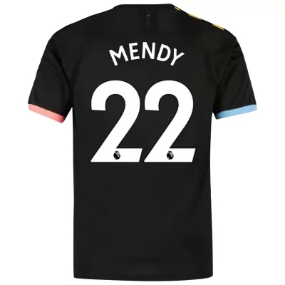 Herren Fußball Benjamin Mendy 22 Auswärtstrikot Schwarz Trikot 2019/20 Hemd