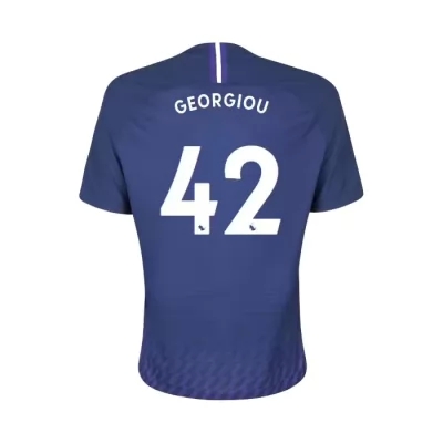 Herren Fußball Anthony Georgiou 42 Auswärtstrikot Königsblau Trikot 2019/20 Hemd