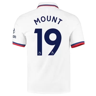 Herren Fußball Mason Mount 19 Auswärtstrikot Weiß Trikot 2019/20 Hemd