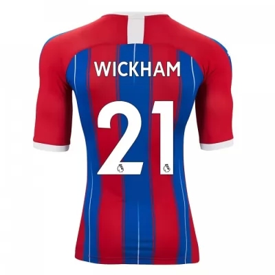 Herren Fußball Connor Wickham 21 Heimtrikot Rot Blau Trikot 2019/20 Hemd