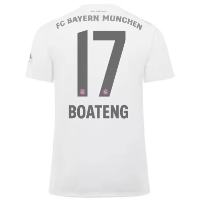 Herren Fußball Jerome Boateng 17 Auswärtstrikot Weiß Trikot 2019/20 Hemd