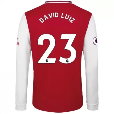 Kinder Fußball David Luiz 23 Heimtrikot Rot-weiss Langarmtrikot 2019/20 Hemd