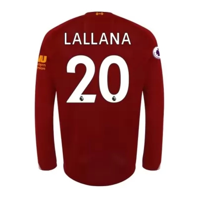 Kinder Fußball Adam Lallana 20 Heimtrikot Rot Langarmtrikot 2019/20 Hemd