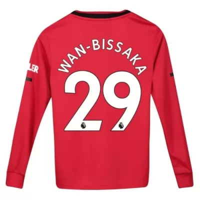 Kinder Fußball Aaron Wan-bissaka 29 Heimtrikot Rot Langarmtrikot 2019/20 Hemd